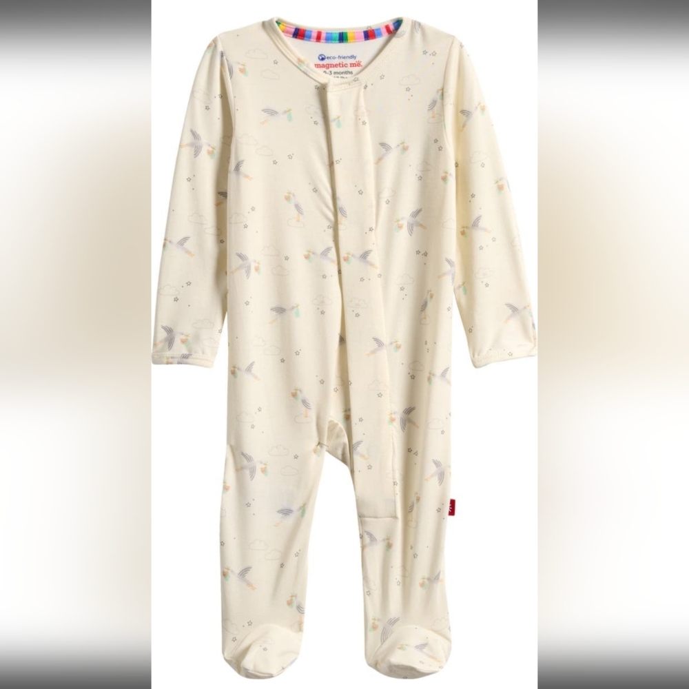 Magnetic Me Ivory Footies with Soft Pastel Design